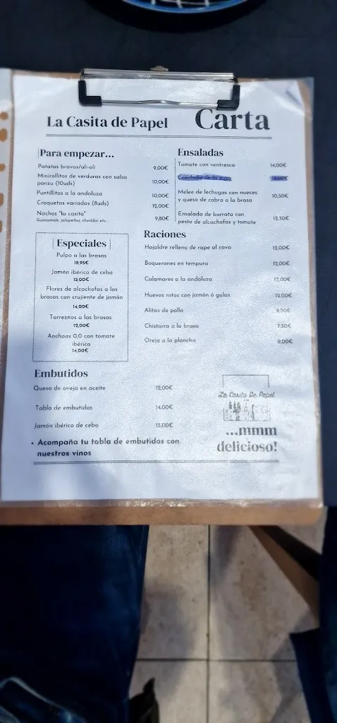Menu_La Casita de Papel 888_Colmenarejo_image_2
