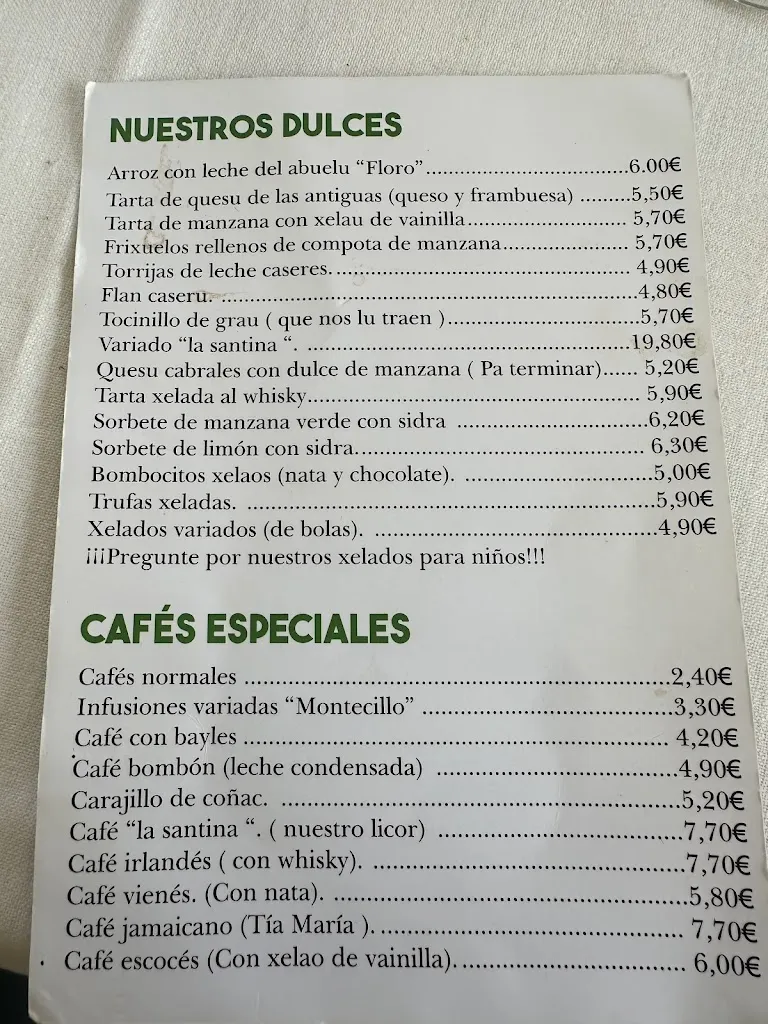 Menu_La Santina_Colmenarejo_image_1