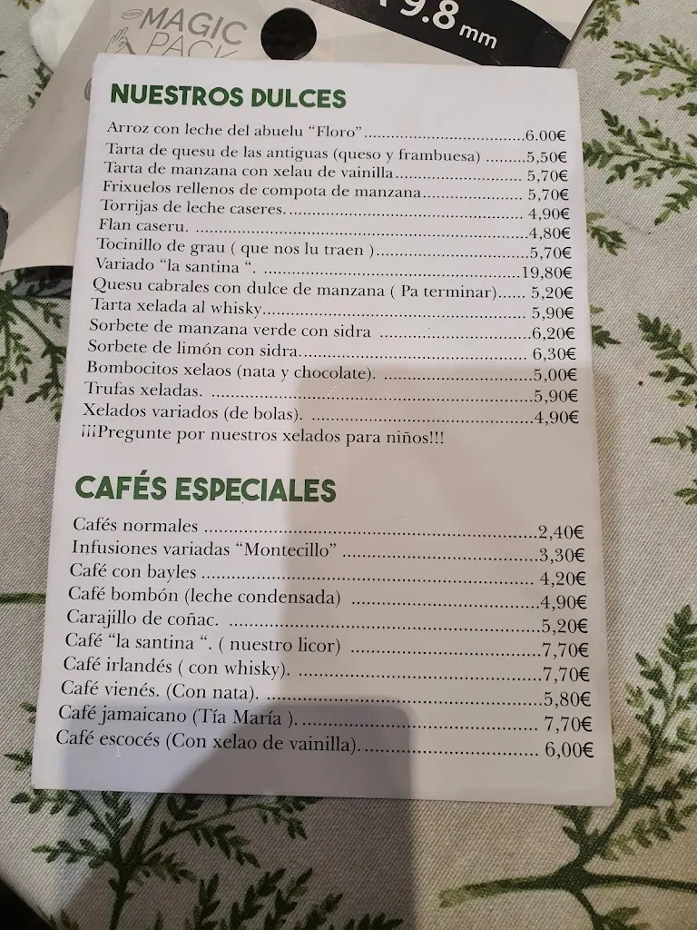 Menu_La Santina_Colmenarejo_image_4