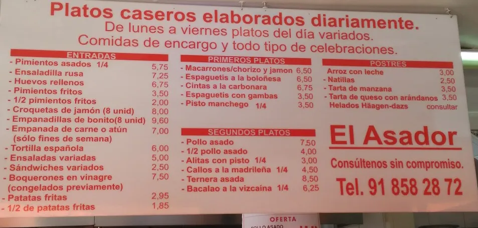 Menu_Asador La Maja | Comida Casera para llevar en Galapagar_Colmenarejo_image_1