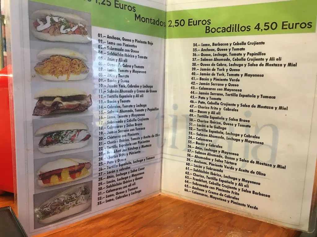 Menu_Bar restaurante La Tinaja_Ciempozuelos_immagine_3