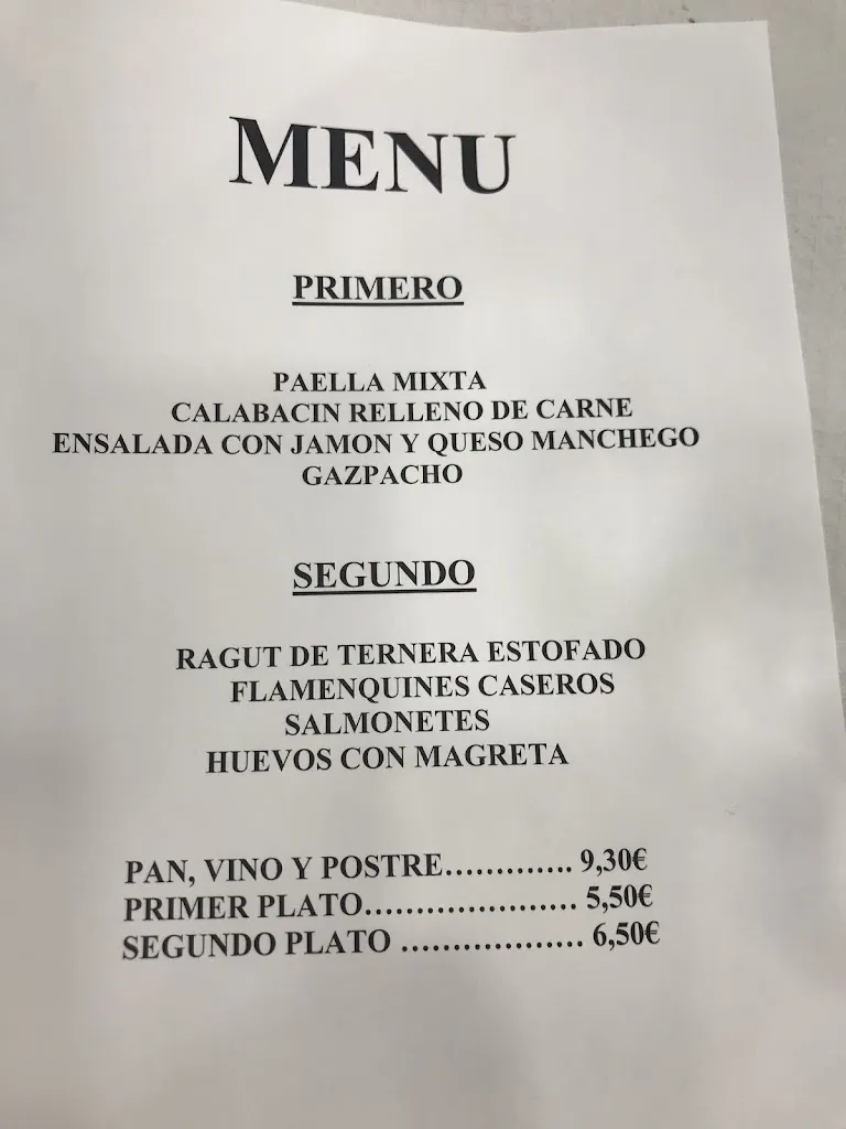 Menu_Bar restaurante El Campanu_Ciempozuelos_image_1