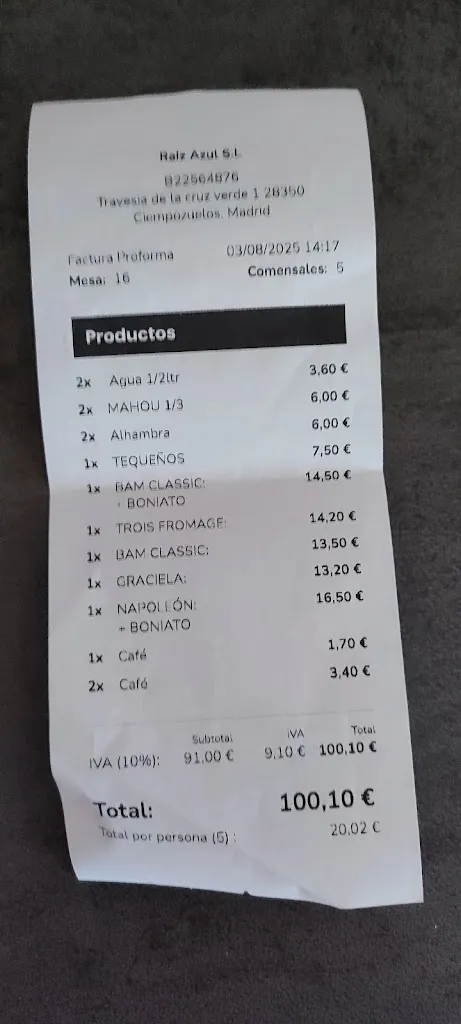 Mario Zarco_Bam Bam Food & Smiles_Ciempozuelos_review