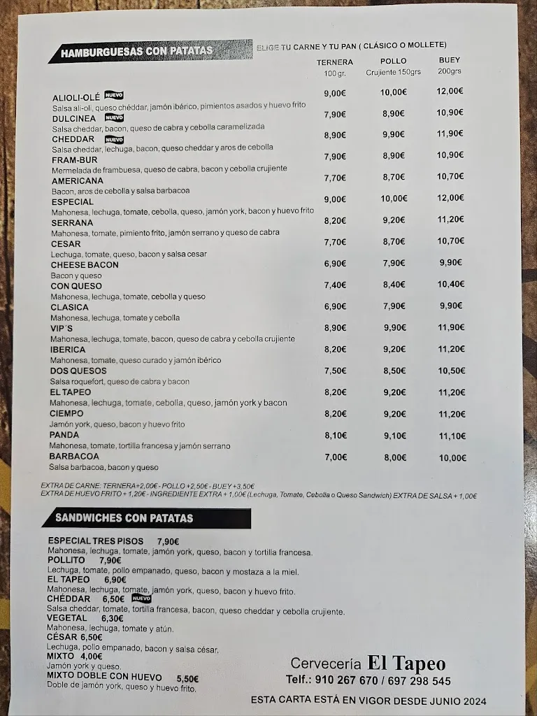 Menu_Cerveceria El Tapeo_Ciempozuelos_image_2