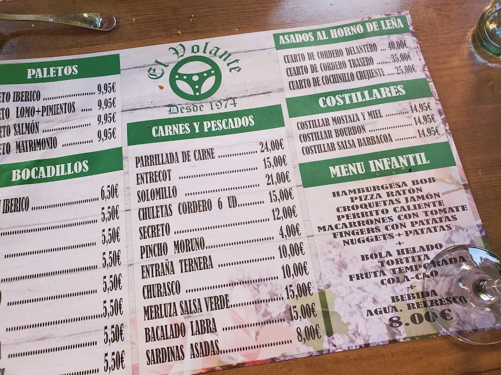 Menu_Restaurante @ El Volante_Ciempozuelos_image_1