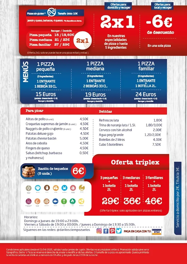 Menu_Darilo's Pizza Ciempozuelos_Ciempozuelos_image_2