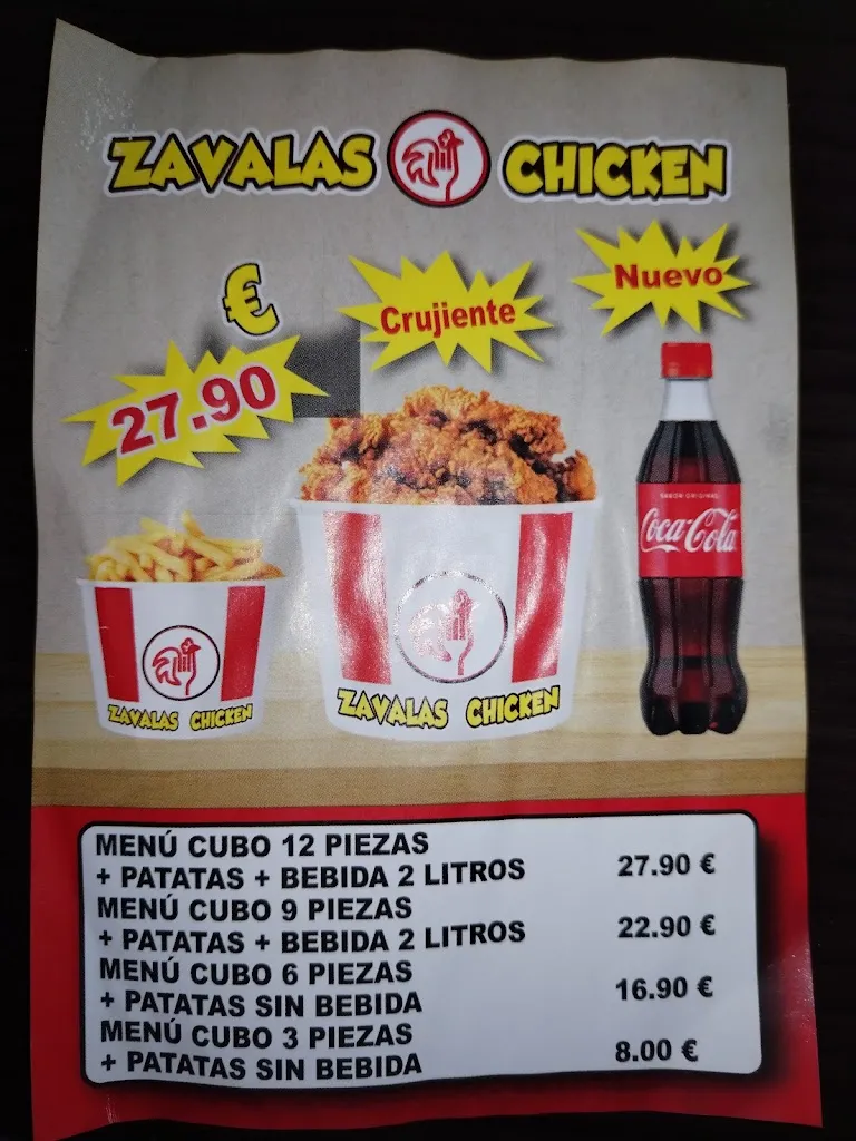Menu_Zavala´s Chicken_Ciempozuelos_image_2