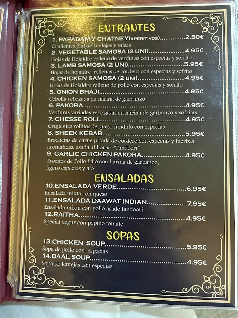 Menu_Daawat Indian_Coslada_image_2