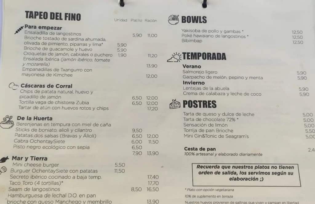 Menu_OchentaySiete Cocina Creativa_Coslada_image_1