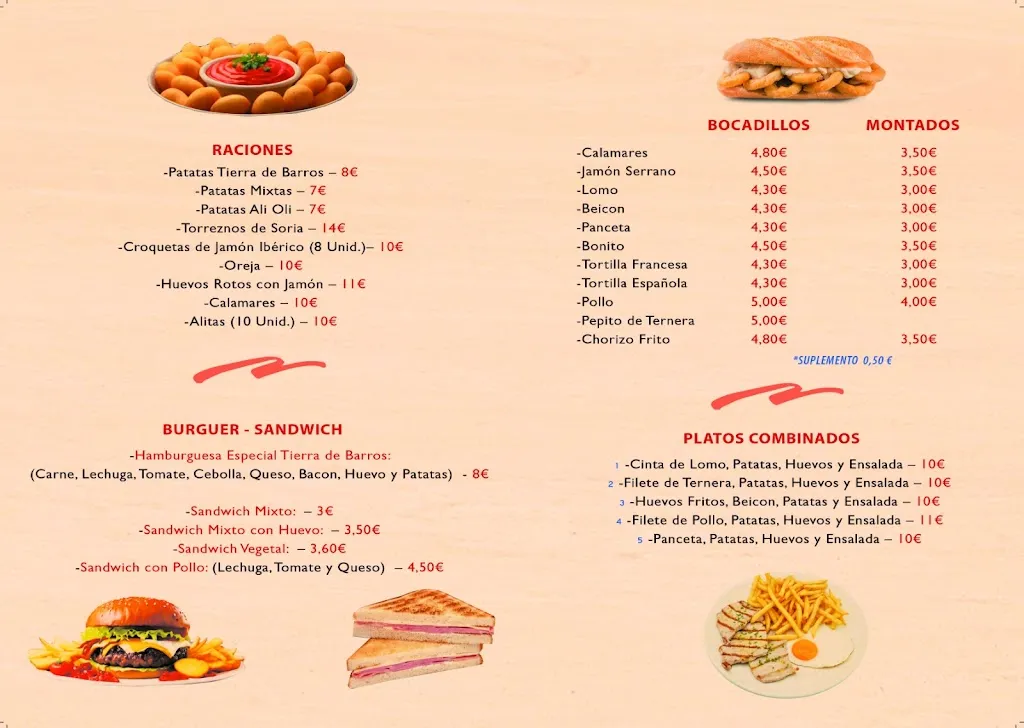 Menu_Bar Restaurante Tierra de Barros_Coslada_image_1