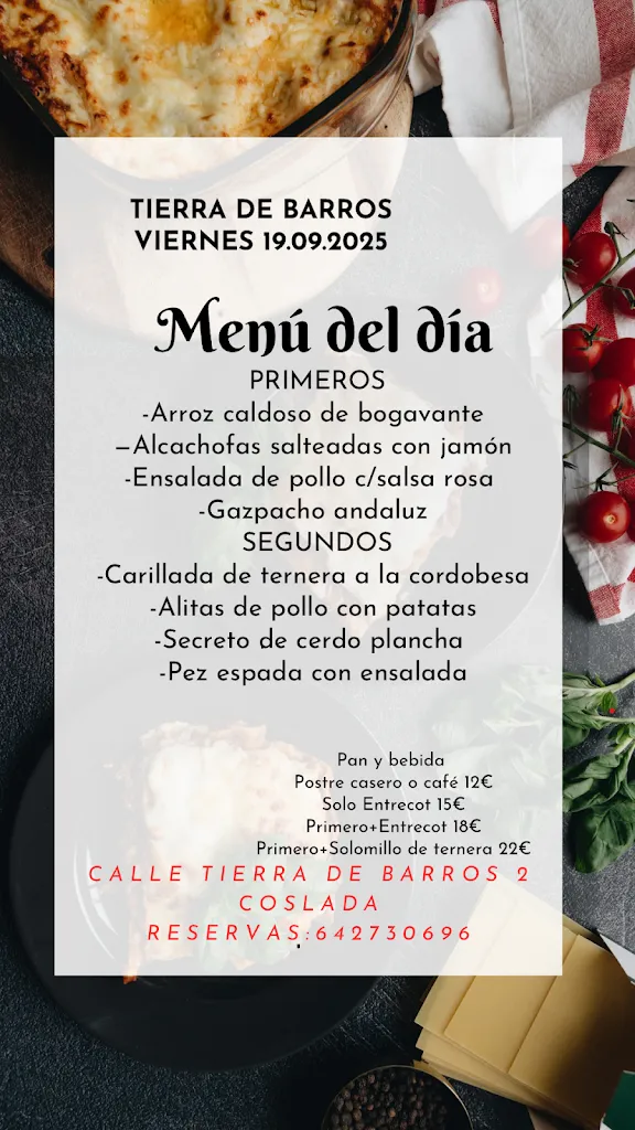 Menu_Bar Restaurante Tierra de Barros_Coslada_image_2