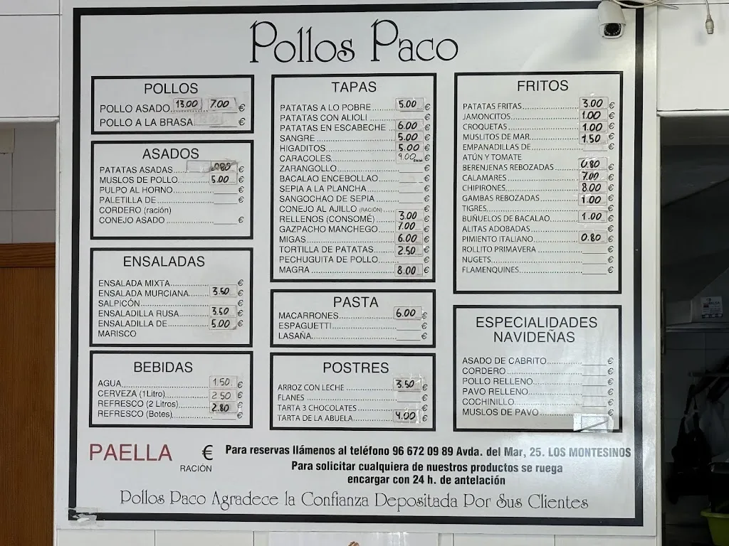 Menu_Pollos Paco Los Montesinos_Montesinos Los_image_2
