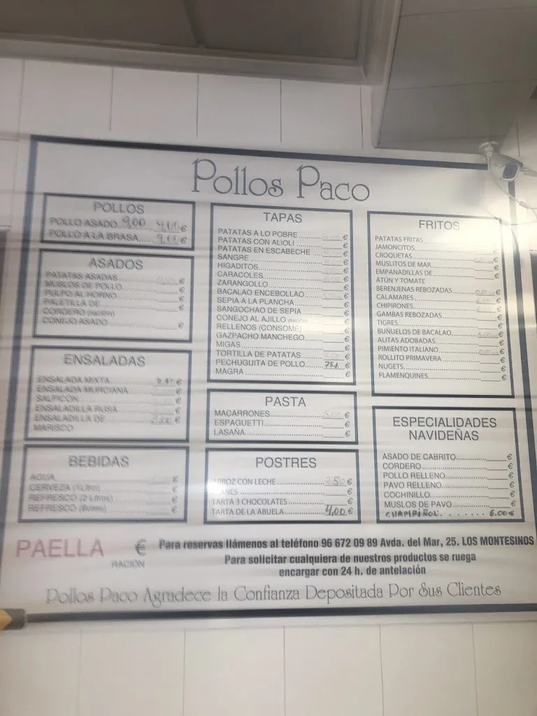 Ra RRP_Pollos Paco Los Montesinos_Montesinos Los_review
