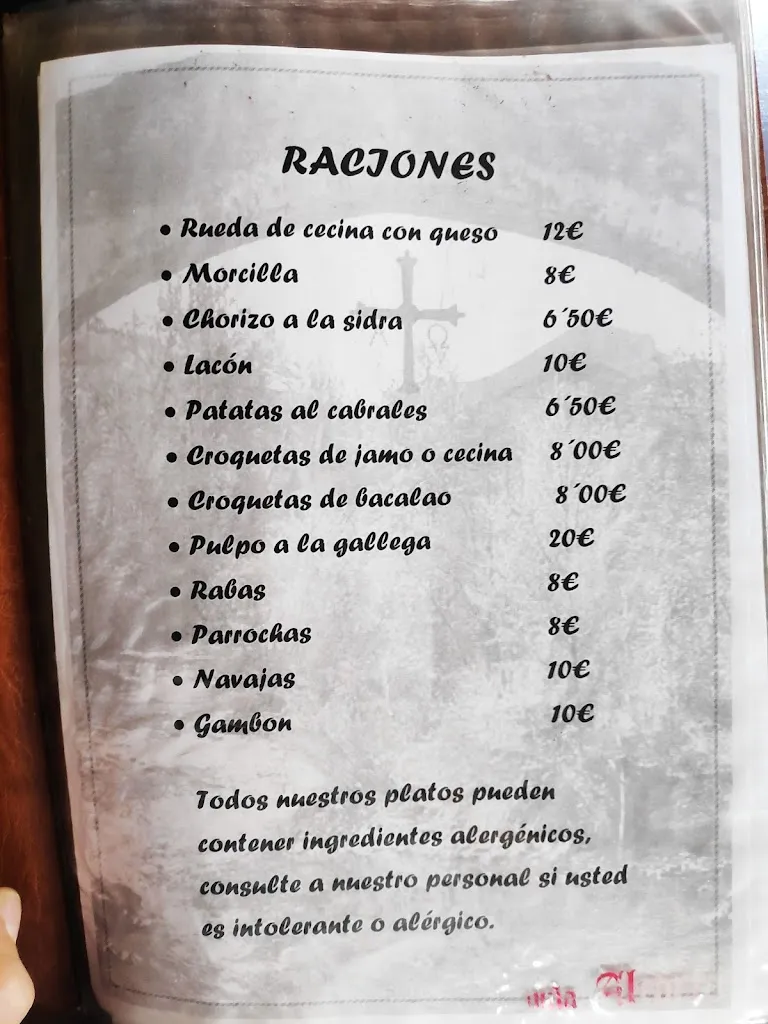 Menu_Restaurante la Sidreria_El Vellón_image_3