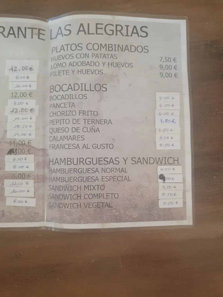 Menu_Restaurante Las Alegrías_Estremera_image_1
