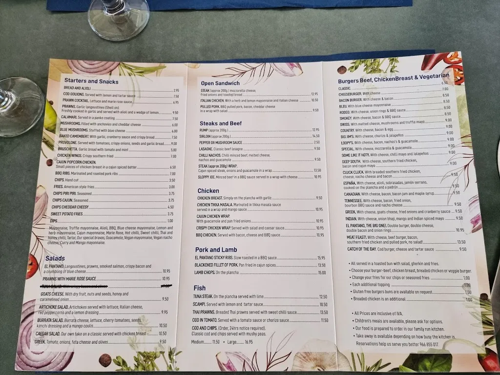 Menu_Restaurante El Pantano_Orxeta_immagine_1