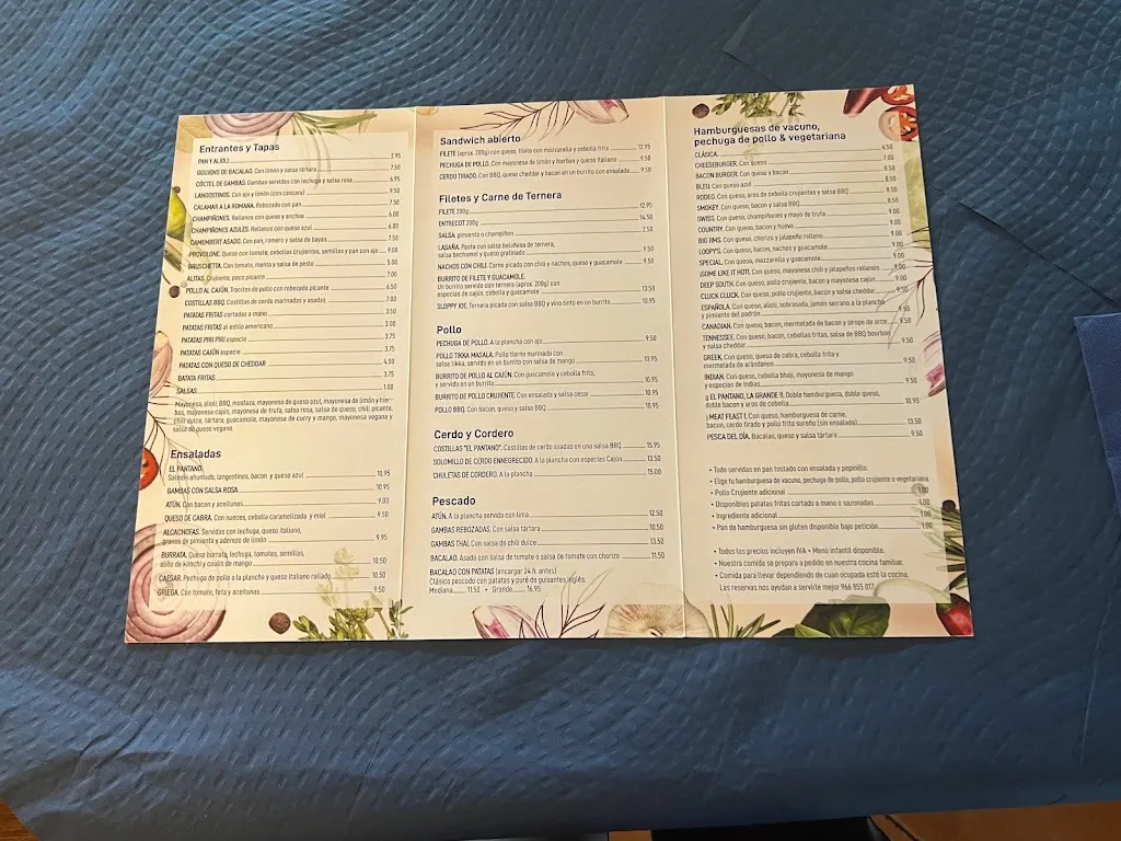 Menu_Restaurante El Pantano_Orxeta_immagine_3
