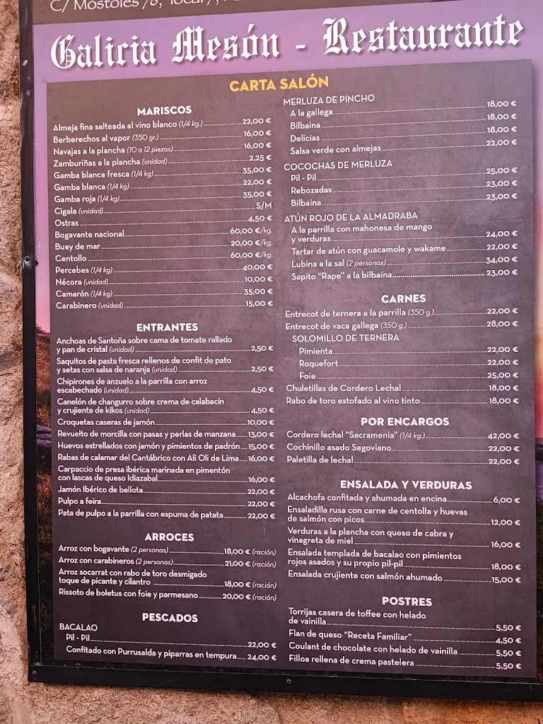 Menu_Mesón Galicia_Fuenlabrada_image_4