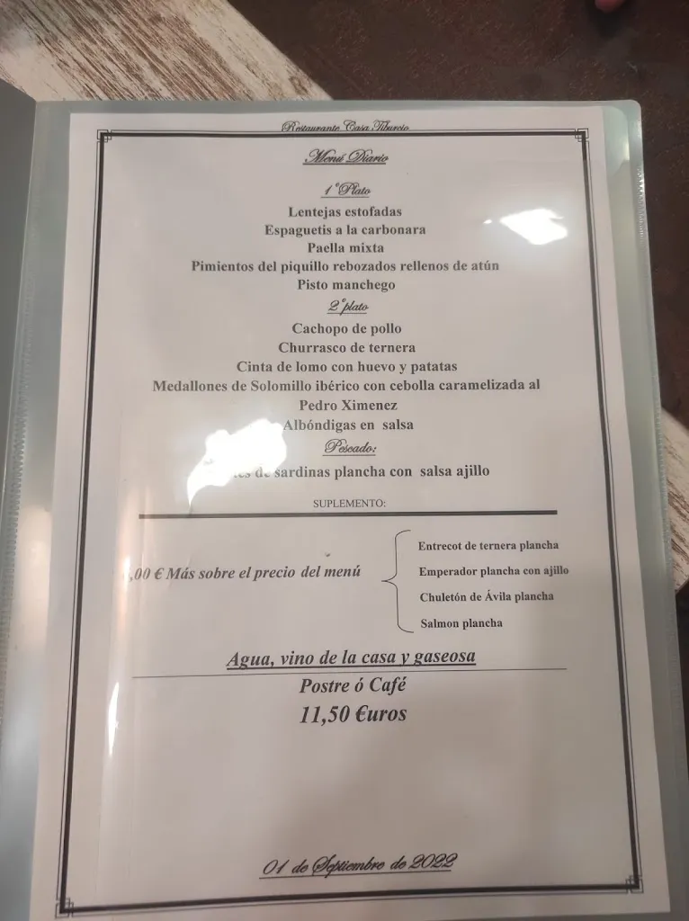 Menu_Restaurante fuenlabrada Casa Tiburcio_Fuenlabrada_image_2