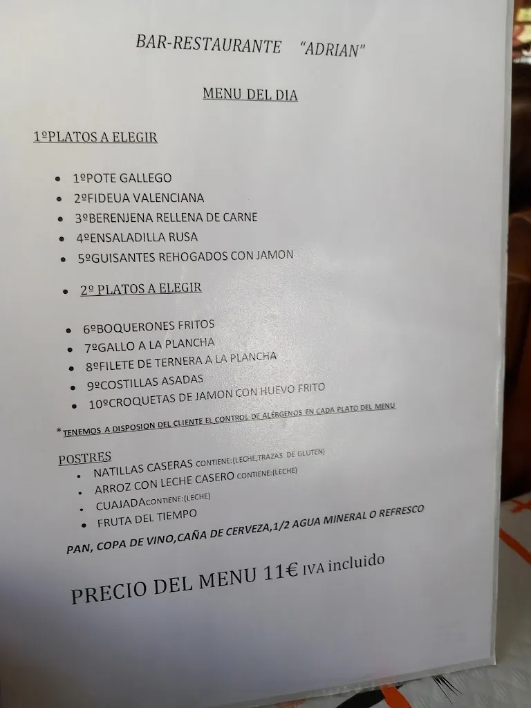 Menu_Adrián Restaurante_El Pardo_image_1