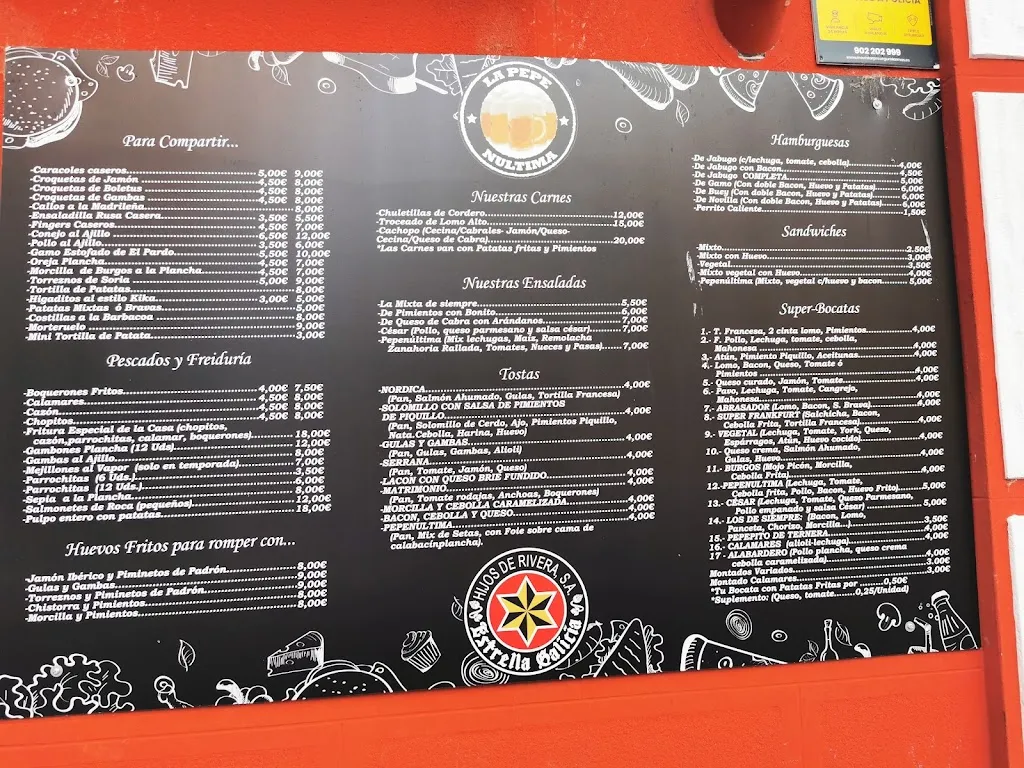 Menu_Bar Restaurante La Pepenultima_El Pardo_image_1