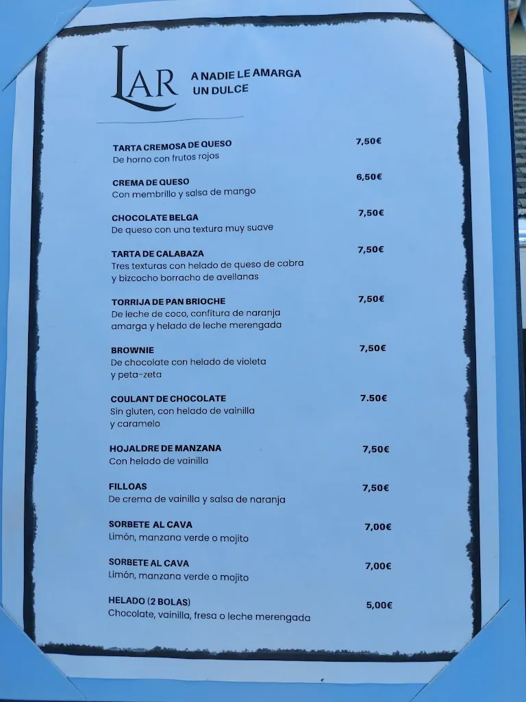 Menu_Lar de Domingo_El Pardo_image_1