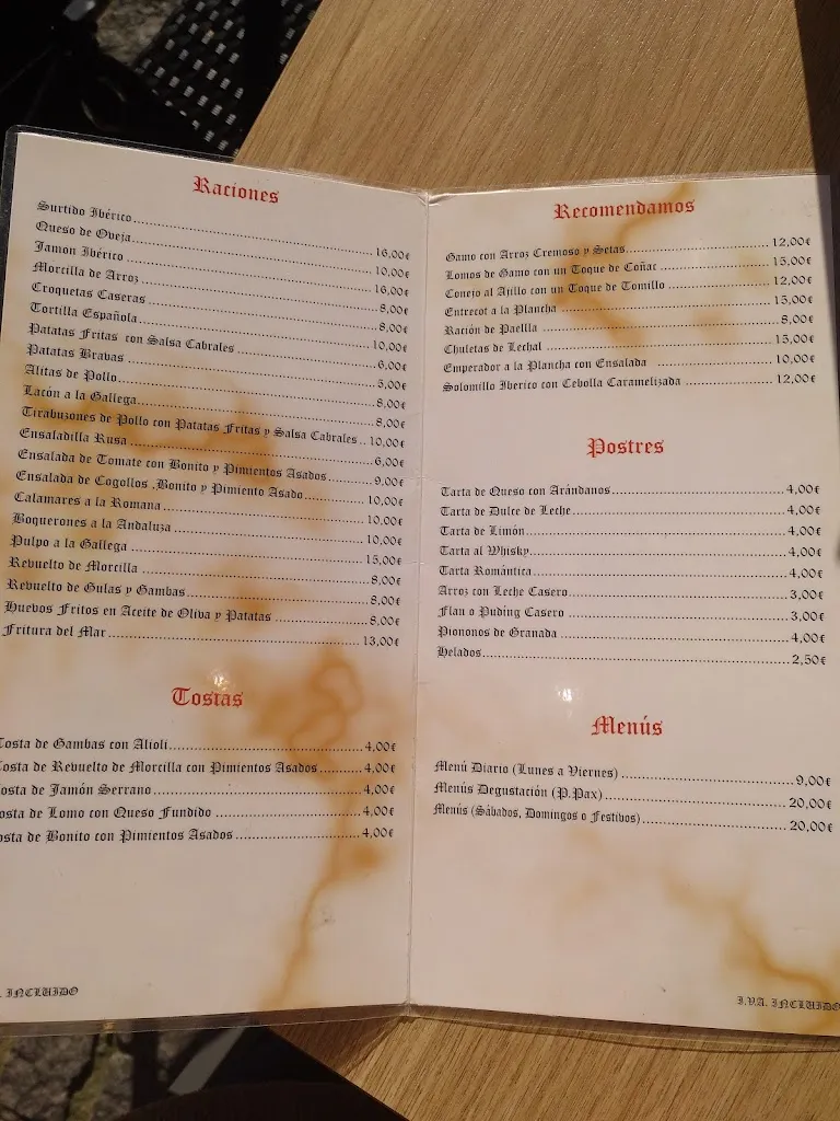 Menu_La Taberna de Solis_El Pardo_image_2