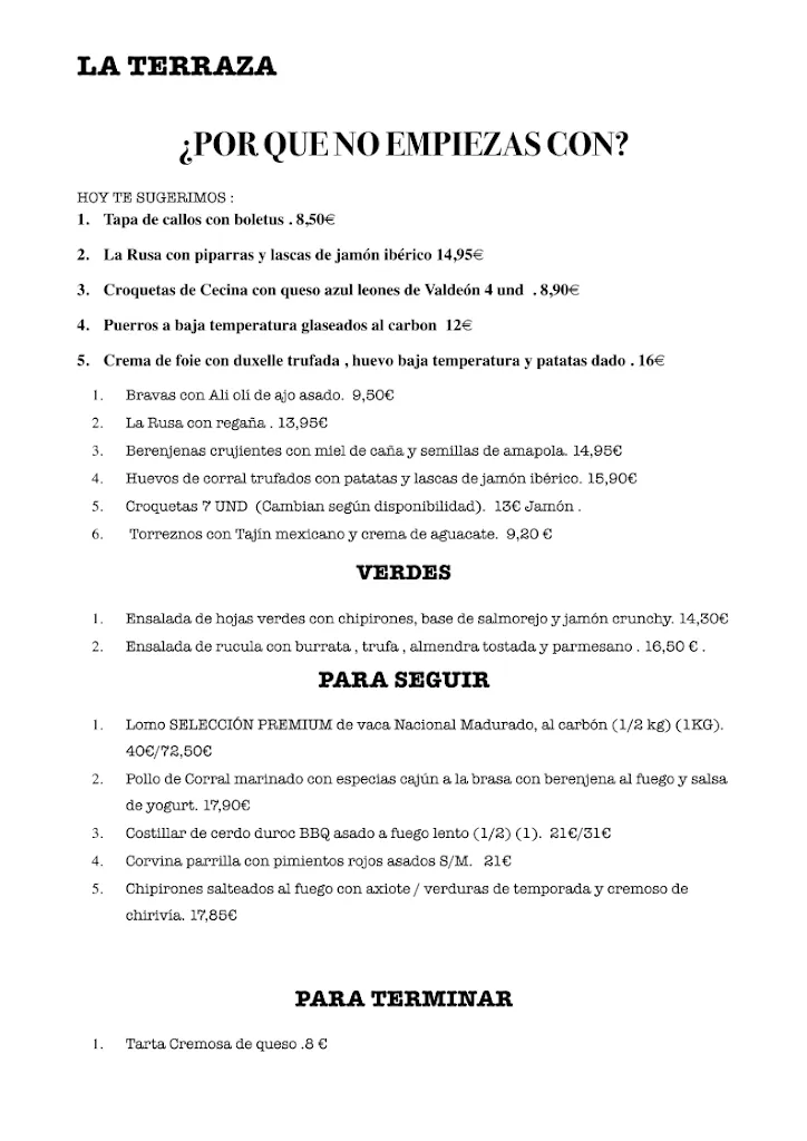 Menu_Terraza Casino Mingorubio_El Pardo_image_1