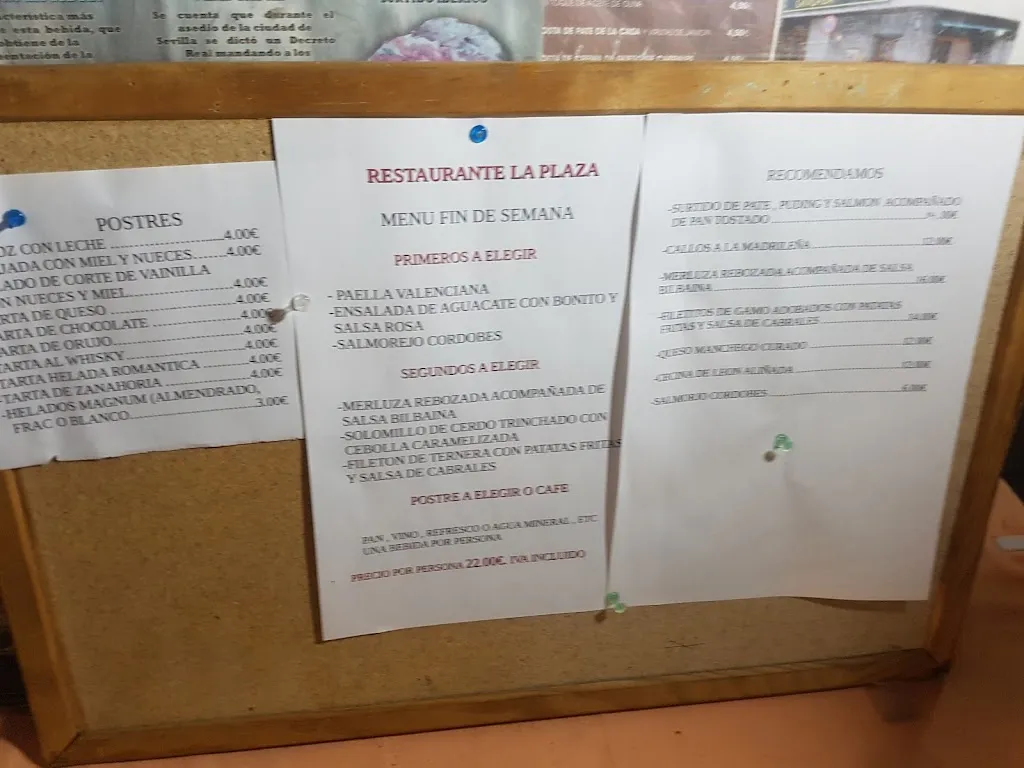Menu_Restaurante La Plaza_El Pardo_immagine_3