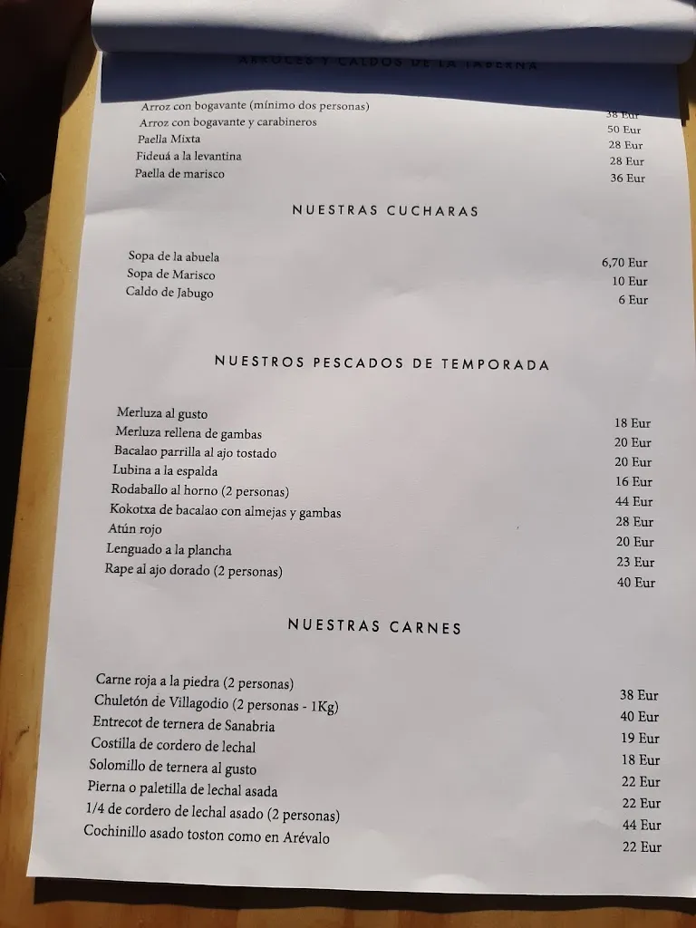 Menu_La Taberna de griñón_Griñón_image_3