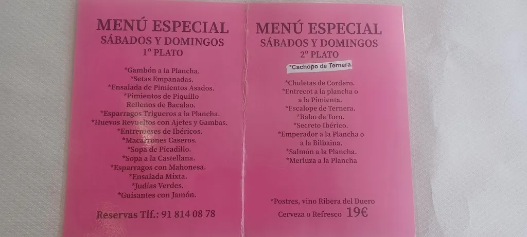 Menu_El Cortijo Extremeño_Griñón_immagine_4