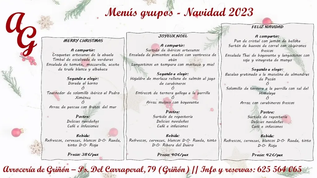 Menu_Arrocería de Griñón_Griñón_image_1