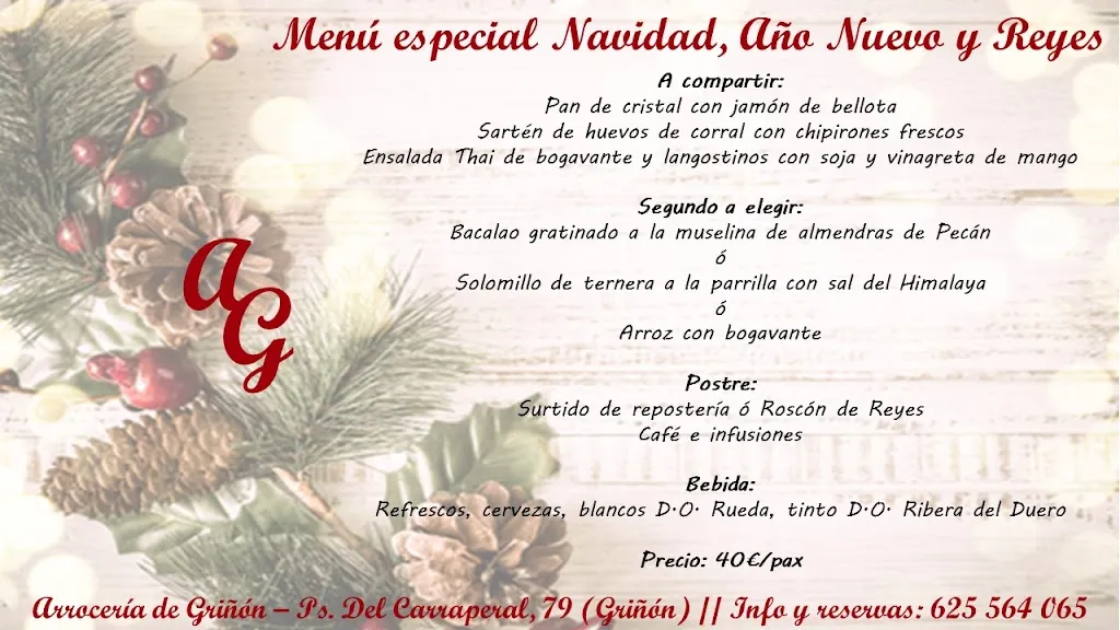 Menu_Arrocería de Griñón_Griñón_image_2