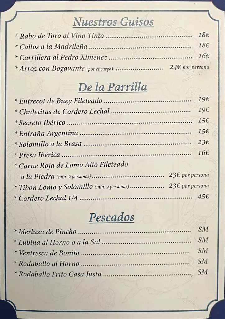 Menu_RESTAURANTE CASA JUSTA GRIÑÓN_Griñón_image_4