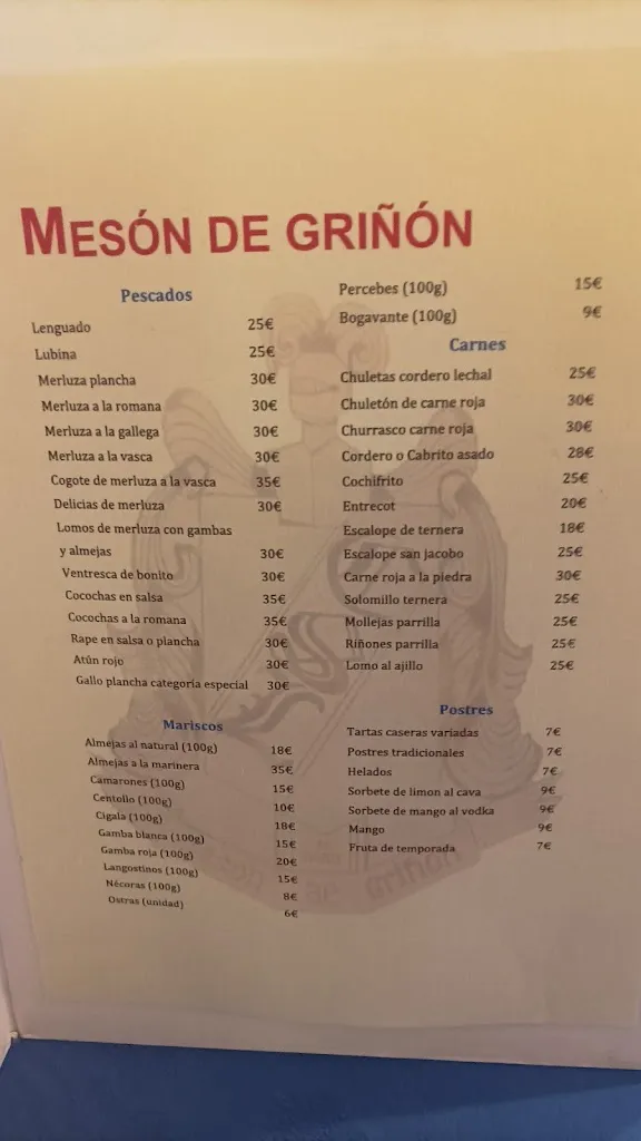 Menu_El Mesón de Griñón_Griñón_immagine_1
