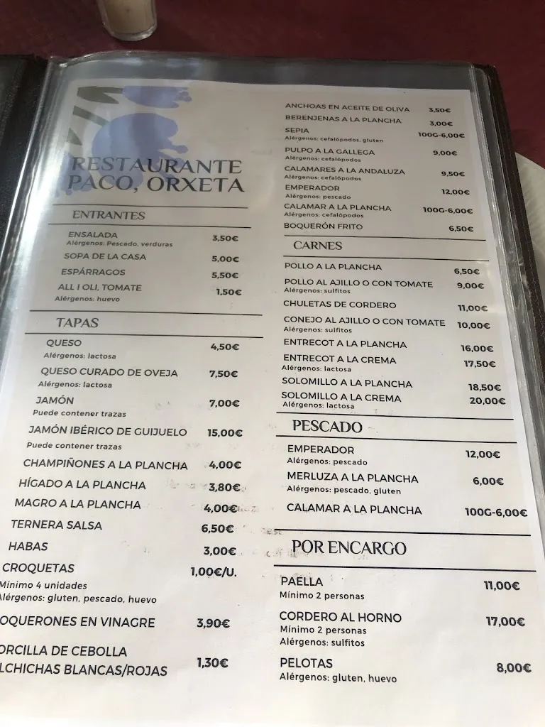 Menu_Restaurant Paco_Orxeta_image_2