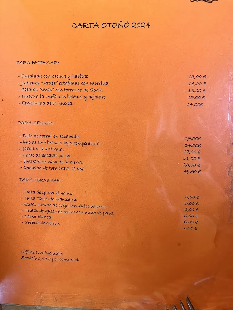 Menu_Restaurante y Alojamientos Casa Aldaba_Hiruela La_image_1