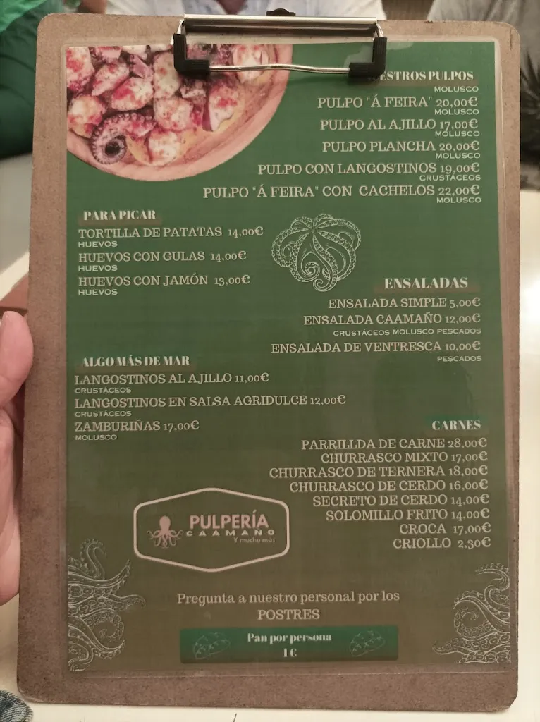 Menü_Caamaño Pulpería Boiro _Boiro_Bild_2