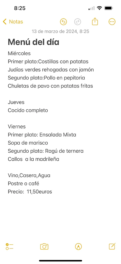 Menu_Bar Restaurante El Fogón de la Sierra._Horcajo de la Sierra_immagine_1