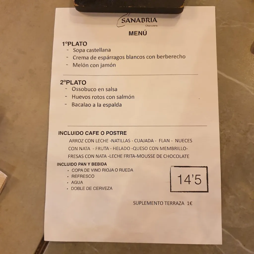 Menu_Restaurant Sanabria_Las Matas_image_4