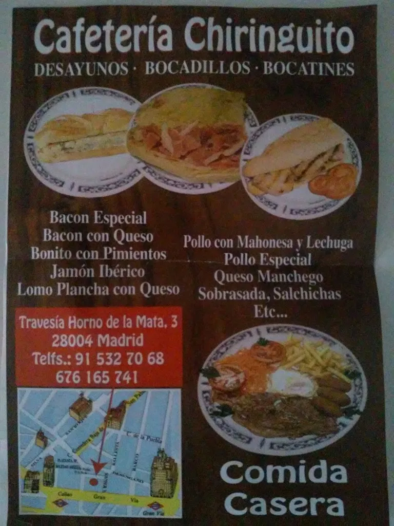Menu_El Chiringuito Cafeteria_Las Matas_image_1