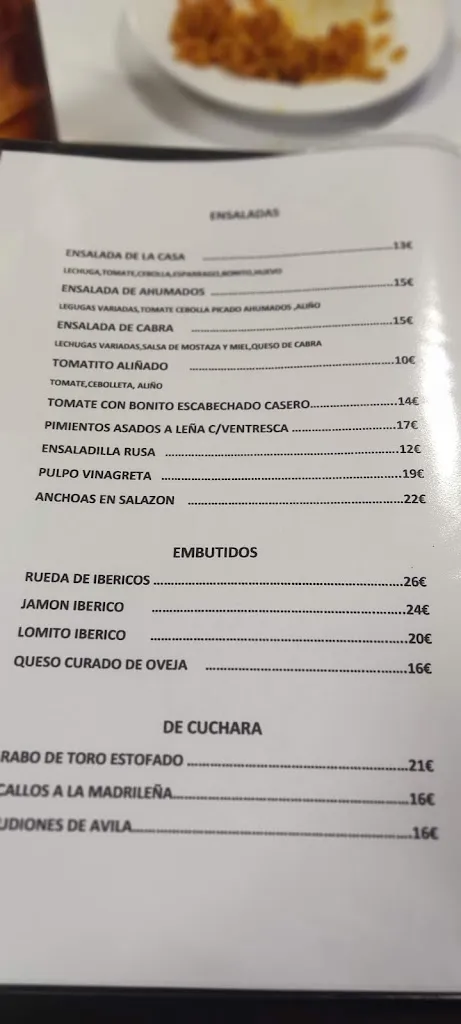 Menu_El Antiguo Olivares_El Molar_image_4