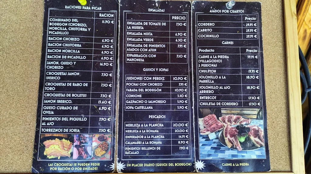 Menu_El Bodegon de Olivares_El Molar_image_1