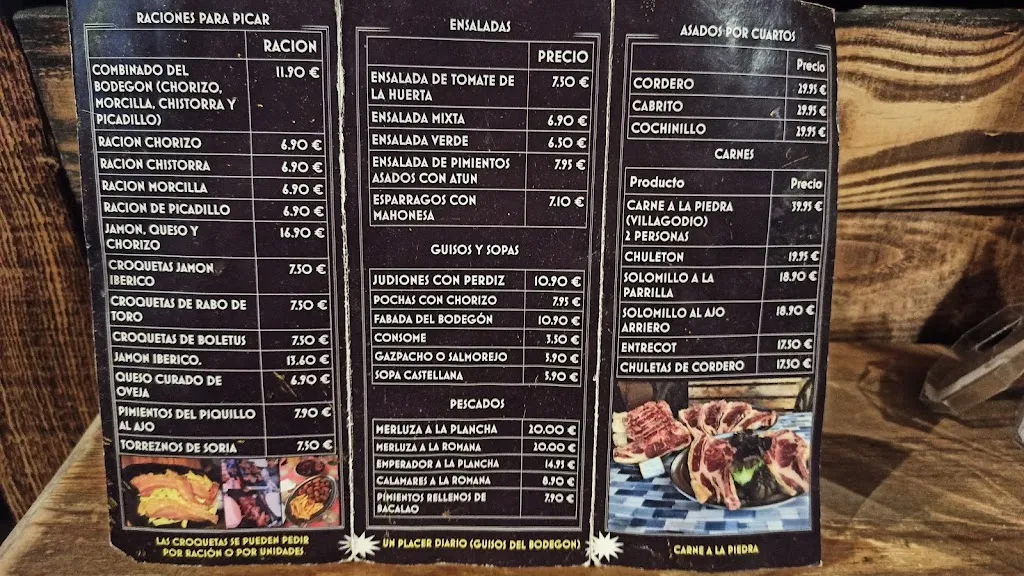 Menu_El Bodegon de Olivares_El Molar_image_2