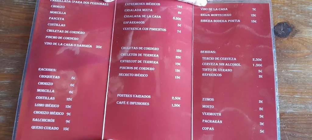 Menu_El Tascon Cueva_El Molar_image_4