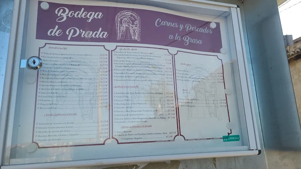 Menu_Restaurante La Bodega de Prada_El Molar_image_1