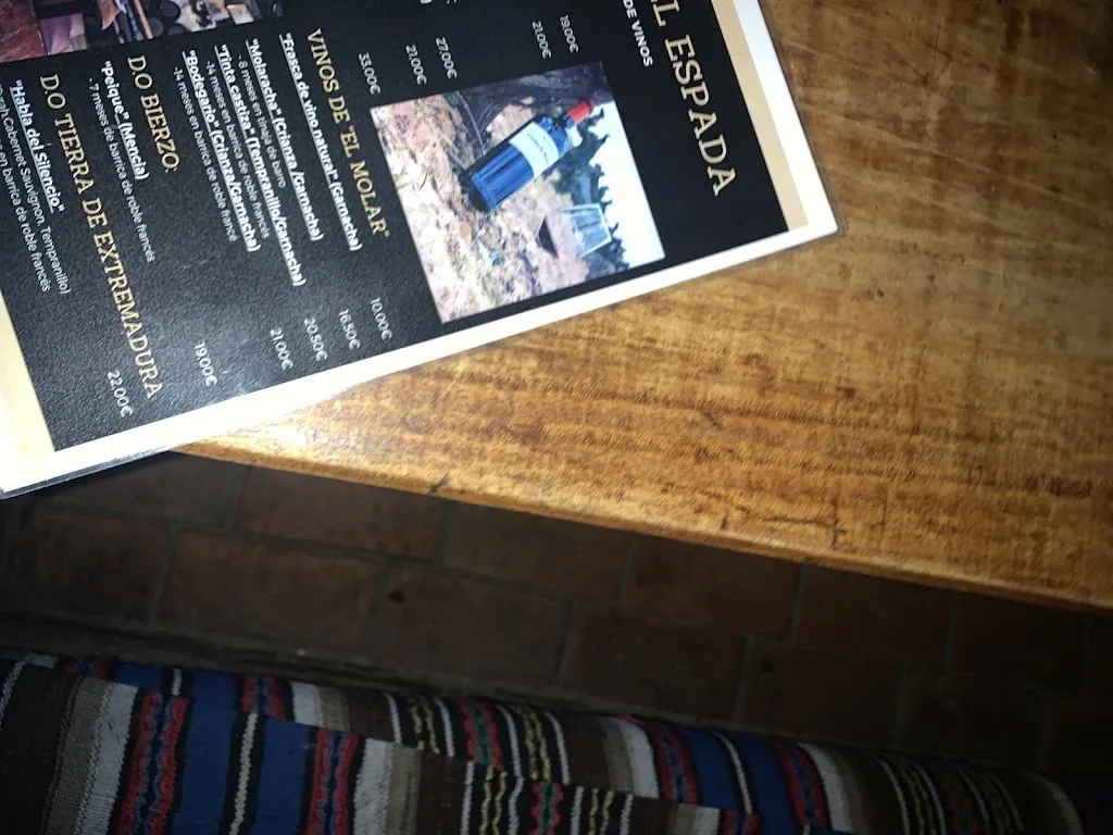 Menu_Bodega Cueva Típica El Espada_El Molar_image_2