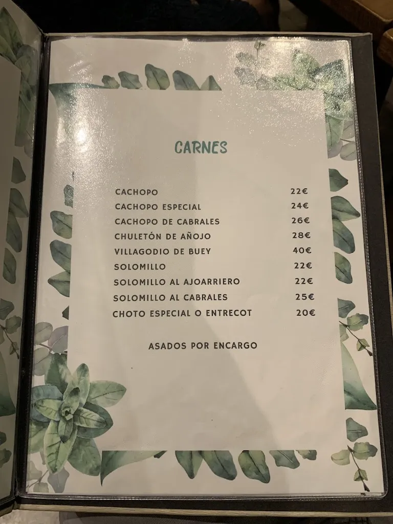 Menu_Sidrería Paraiso Asturies_El Molar_immagine_2