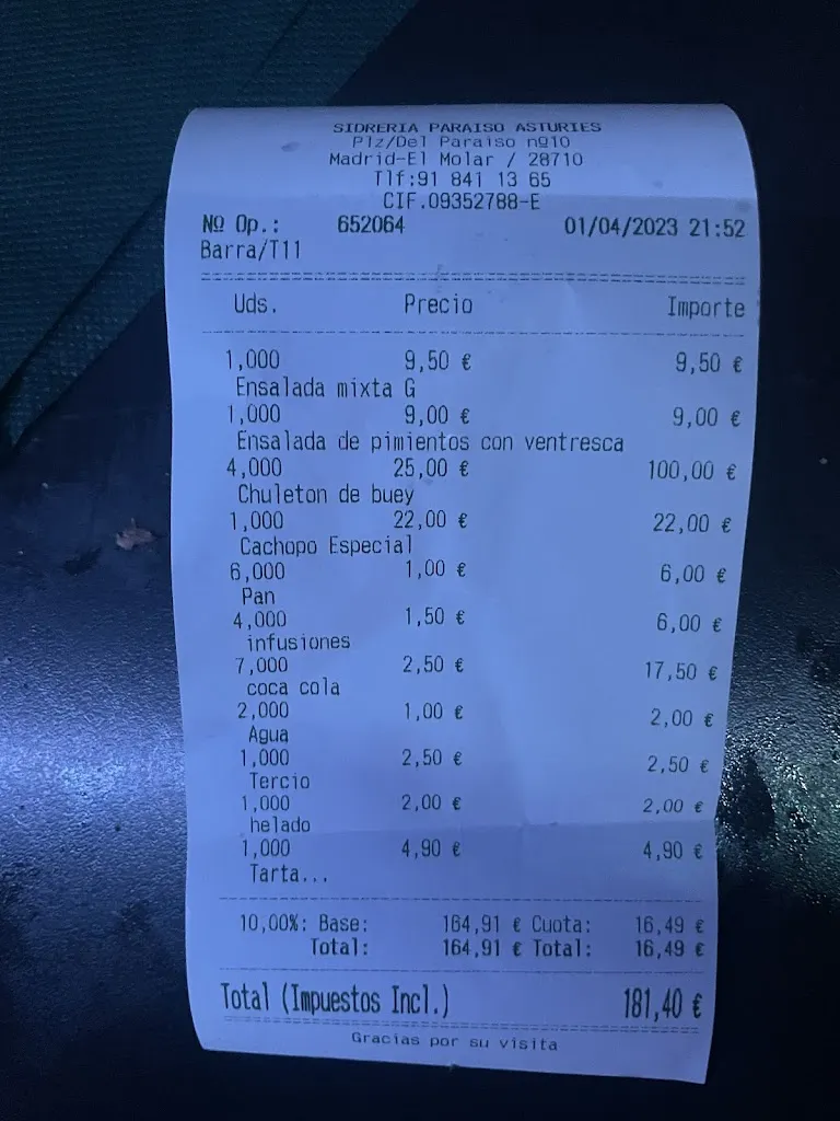 Jhon Bastardo_Sidrería Paraiso Asturies_El Molar_recensione