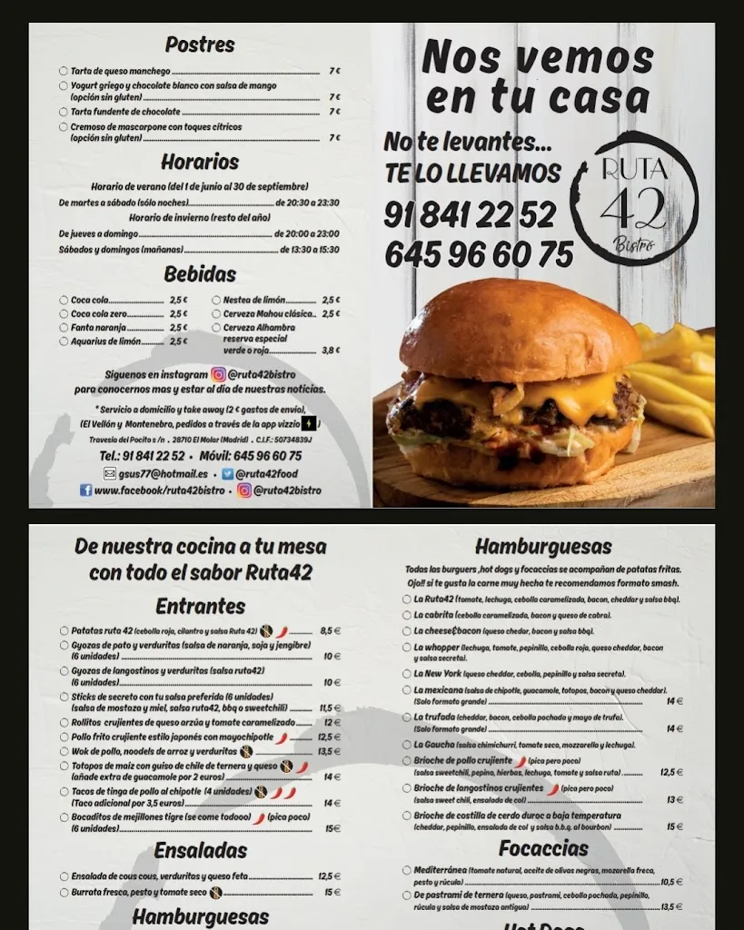 Menu_Ruta 42 Bistró_El Molar_image_1